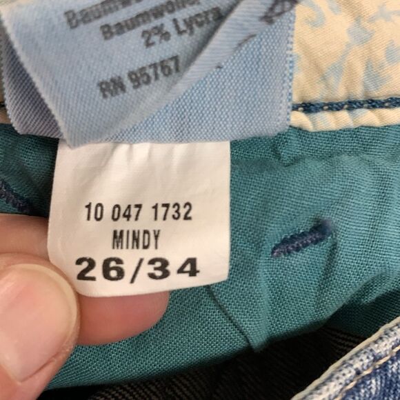 Mavi Mindy Blue Medium Wash Lower Rise Faded Flare Leg Jeans Size 26 - Picture 14 of 14